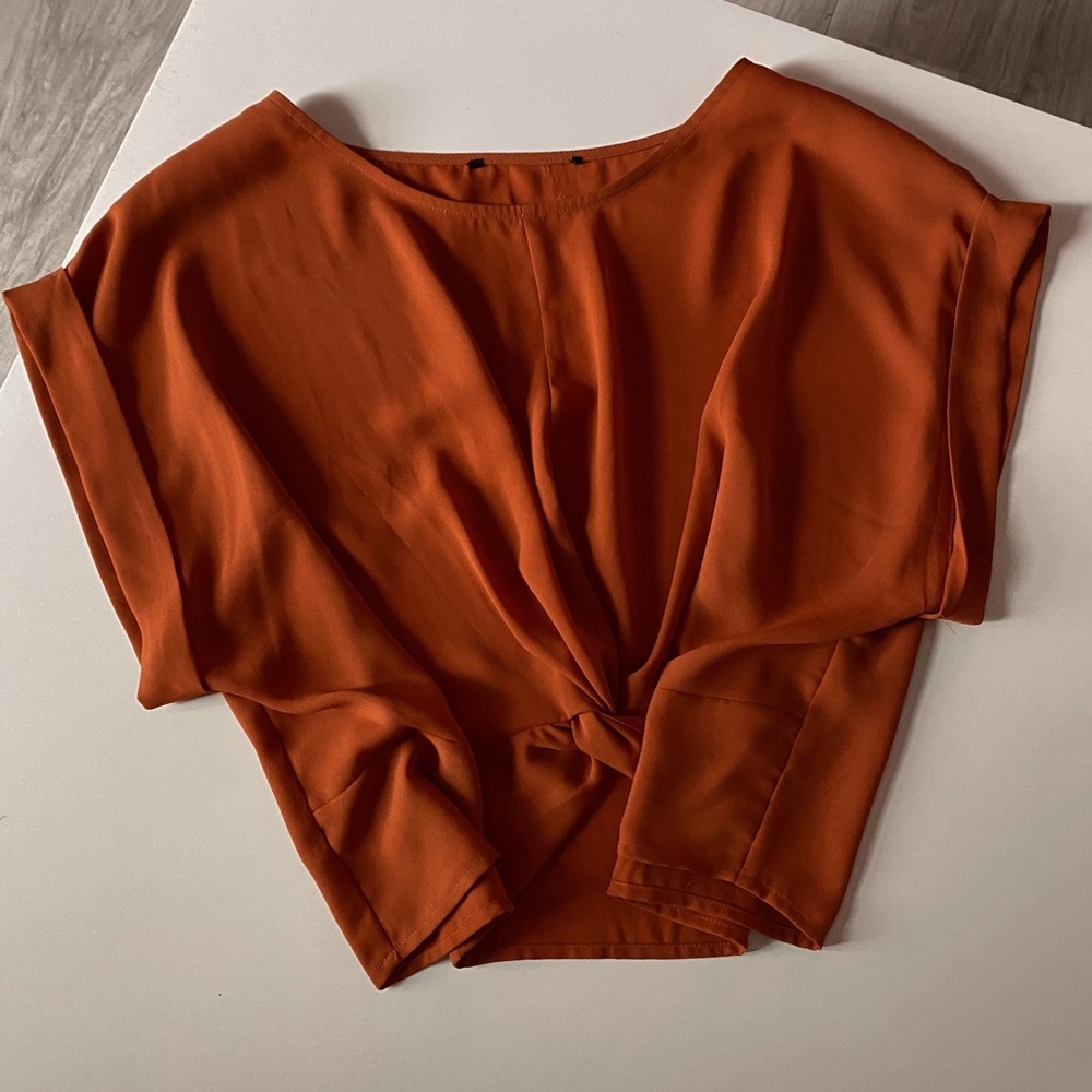 Rustic Orange Crop Top